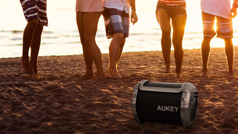 Aukey Portable Bluetooth Speaker with Microphone | $45 | Amazon | Promo code FORMOM17